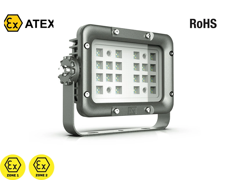 70W 120W 150W Atex Lighting LED Explosion Proof Lamp Explos Proof Lights IP 66 for Zone 1 and Zone 2 Gas Station