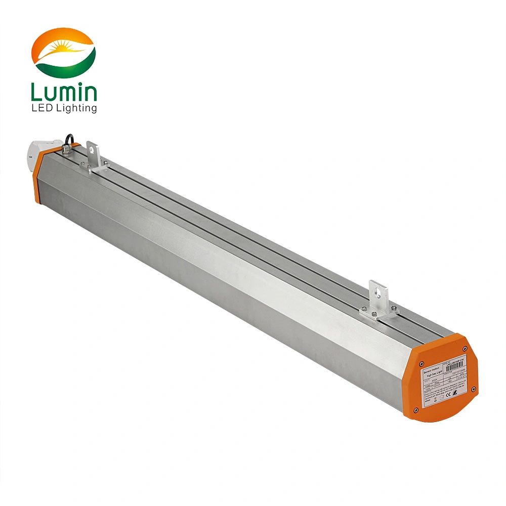 LED Linear High Bay Light with Motion Sensor Attached